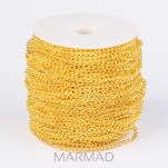 Łańcuszek ogniwka 5x3,5mm - 1 metr - kolor złoty - 2