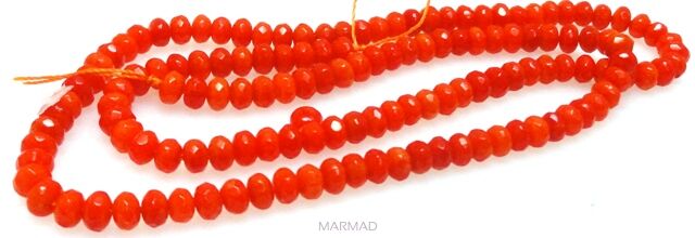 Koral fasetowany - oponka 4x2mm