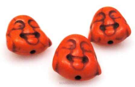 Howlit - Budda 14x13mm - pomarańczowy