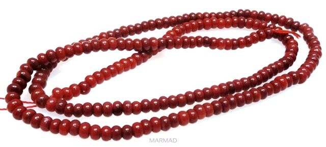 Koral czerwony - oponka 3x2mm