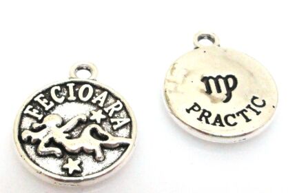 Zawieszka - znak zodiaku Panna - moneta 14x12mm