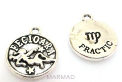 Zawieszka - znak zodiaku Panna - moneta 14x12mm