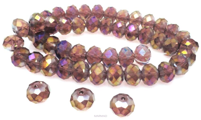 Kryształki fasetowane - oponka 10x7mm