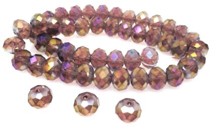 Kryształki fasetowane - oponka 10x7mm