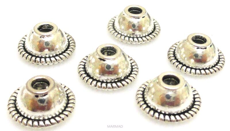 Czapeczki bali na korale kopuła 11mm