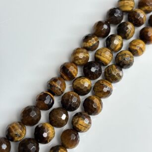 Tygrysie oko fasetowane - kula 8mm