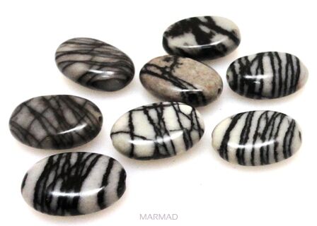 Jaspis picasso - owal 13x10mm