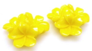 Kaboszon - kwiatuszki 20mm - żółte