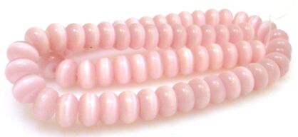 Kocie oko- uleksytowe - oponka 10x5mm - jasno różowy