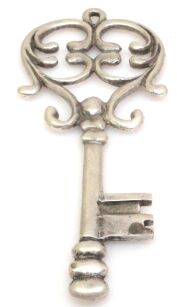 Zawieszka klucz 120x50mm - srebrzona próba 999