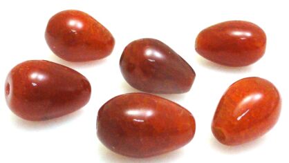 Agat karneol - kropla 16x12mm