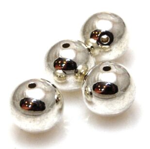Kula gładka 12mm - posrebrzana