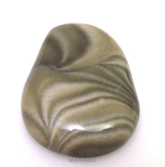 Kaboszon - krzemień pasiasty 38x27mm