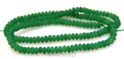 Jadeit matowy - oponka 4x2mm - zielony