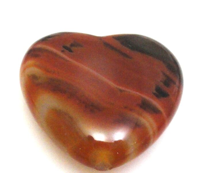 Agat - na wisior - serce 37x34x12mm