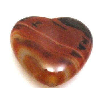 Agat - na wisior - serce 37x34x12mm