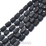 Turmalin - nieregularna 7-10 x 7-10 x 10-15mm kolumna z otworem - 2
