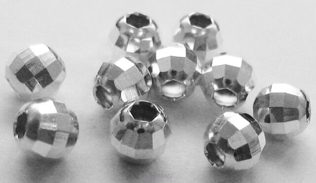 Kulka fasetowana disco 4mm - srebro 925