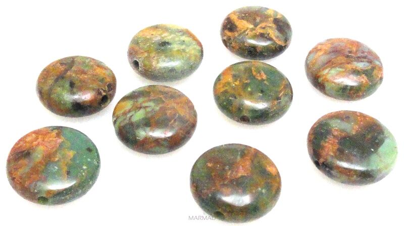 Jaspis Impresja - moneta 12mm