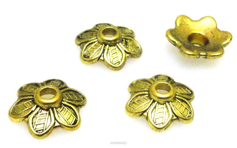 Czapeczki bali na korale kwiatek 10mm