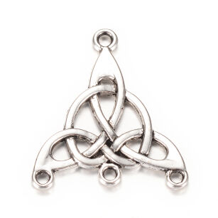 Łącznik- węzeł życzeń-  konektor, Baza na kolczyki, wisior 28,5x25