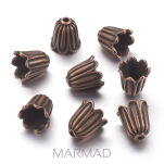 Czapeczka bali tulipan 10x10mm - red copper - 2