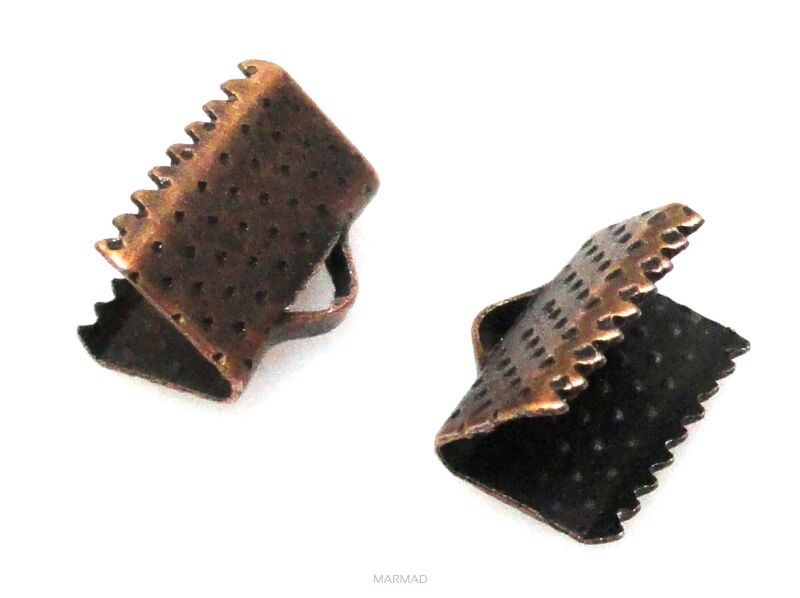 Końcówki do zaciskania 10mm - 1 para - red copper