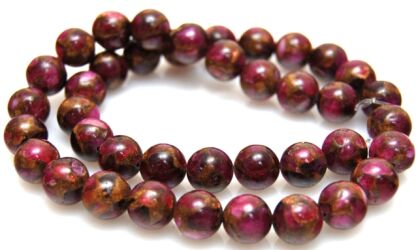 Kwarc z żywicą brązowy - kula 10mm