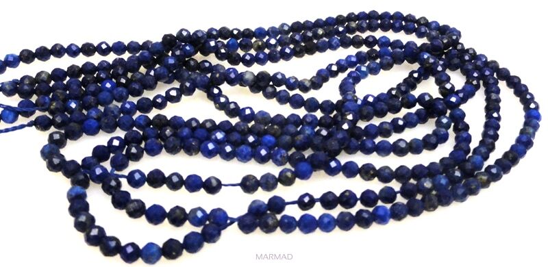 Lapis lazuli fasetowany - kula 3mm