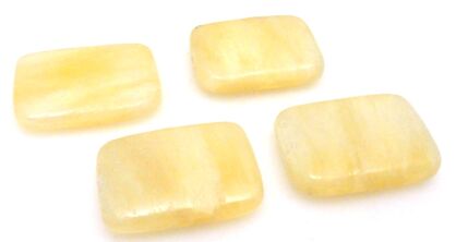 Kalcyt żółty - prostokąt 25x18mm