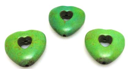 Howlit - serce 20x19mm - zielony