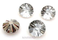 Guziki kryształowe - moneta 13mm - crystal