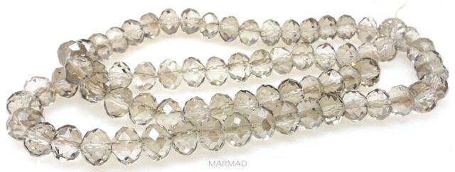 Kryształki szklane fasetowane - oponki 8x5mm