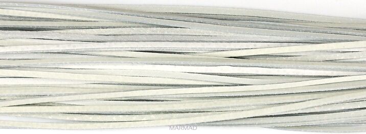 Rzemień skórzany jasno szary - grubość 1x3mm