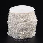 Łańcuszek twist ogniwka 5x3,5mm - 1 metr - posrebrzane - 2