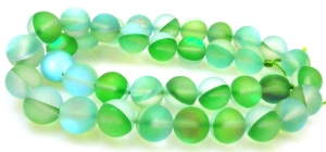 Kule szklane księżycowe półmatowe 10mm - green