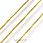 Sznurek nylonowo- bawełniany 0,8mm - złoty - 2