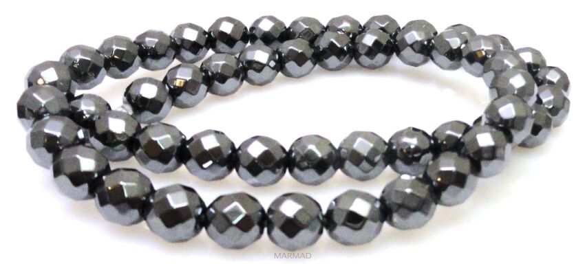 Hematyt fasetowany - kula 8mm (faset 64)