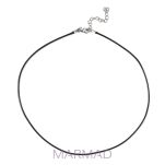 Nośnik z zapięciem - czarny - 1,5mm baza - naszyjnik - 2