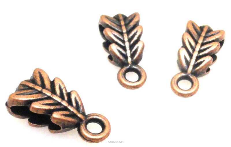 Nakładka, krawatka z oczkiem - red copper