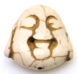 Howlit kremowy - na wisior - głowa Buddy 30x25mm