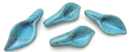 Howlit turkusowy - kalia ok. 33x13mm