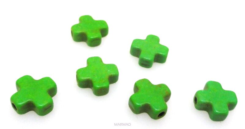 Howlit - krzyż 8x8mm - zielony