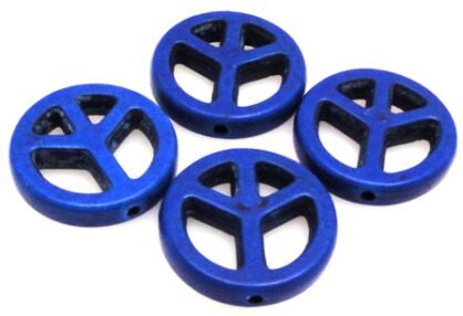 Howlit - znak pokoju 20mm - niebieski