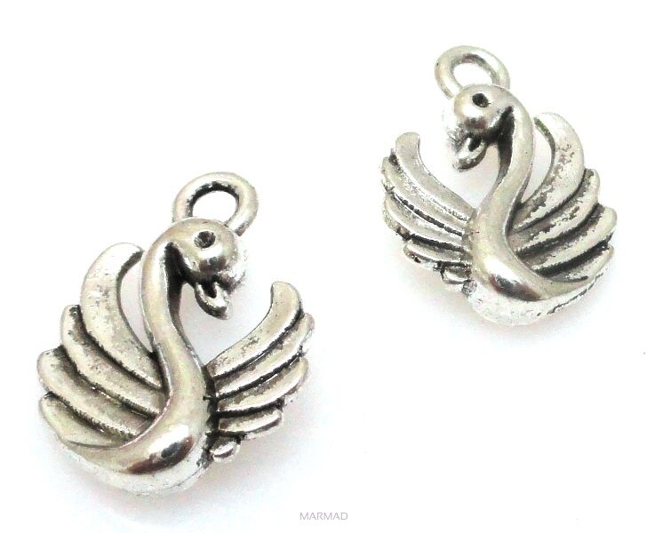 Zawieszka - łabędź 16x12mm