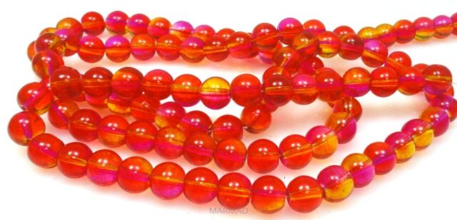 Kule szklane 8mm - czerwone