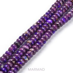 Jaspis cesarski fioletowy - oponka 8x5mm