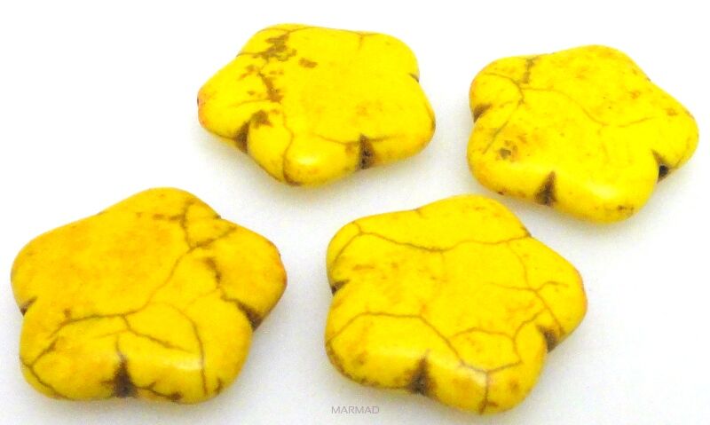 Howlit - kwiatek 20mm żółty