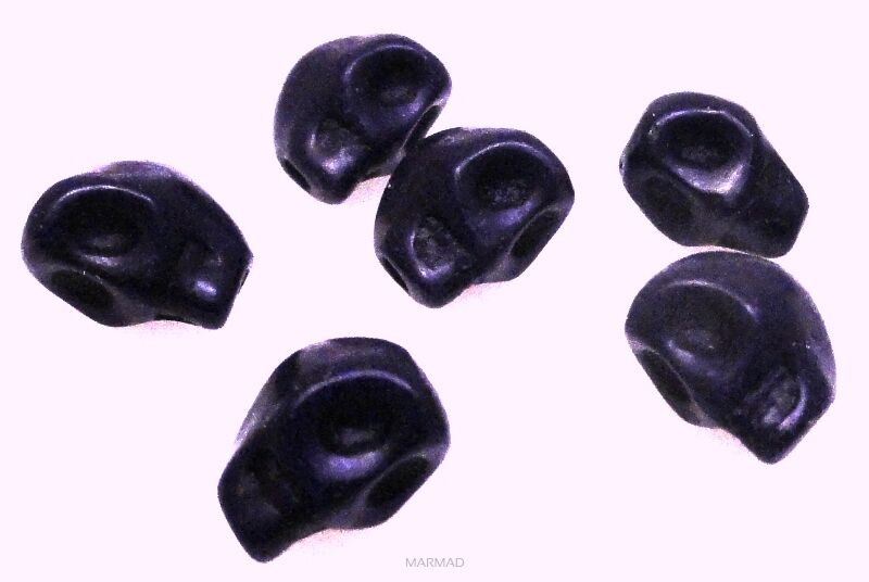 Howlit - czaszka 8x6x6mm - ciemno fioletowy