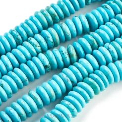 Howlit turkusowy - talarki, heishi 10x3mm
